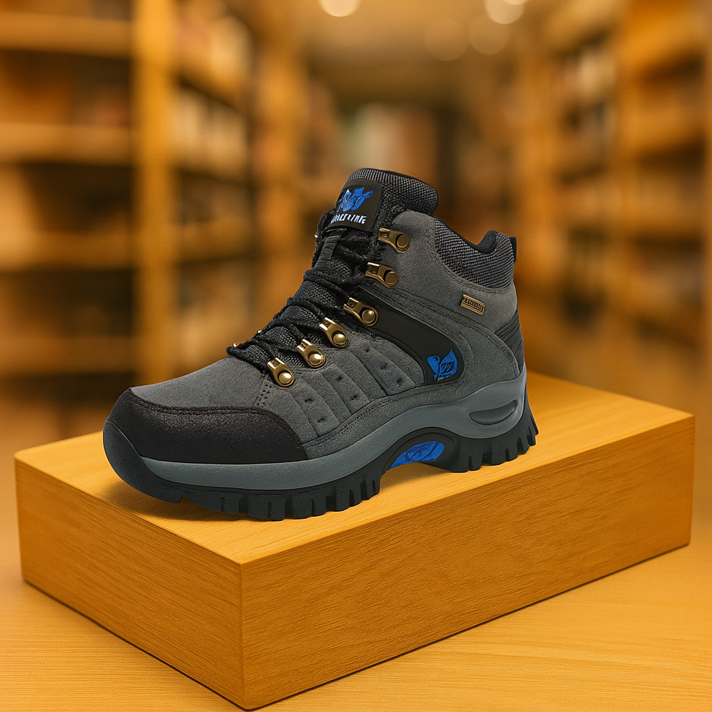 TrailGuard – Leather Waterproof Hiking Boots With Cushioned Support