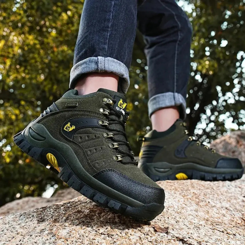 TrailGuard – Leather Waterproof Hiking Boots With Cushioned Support
