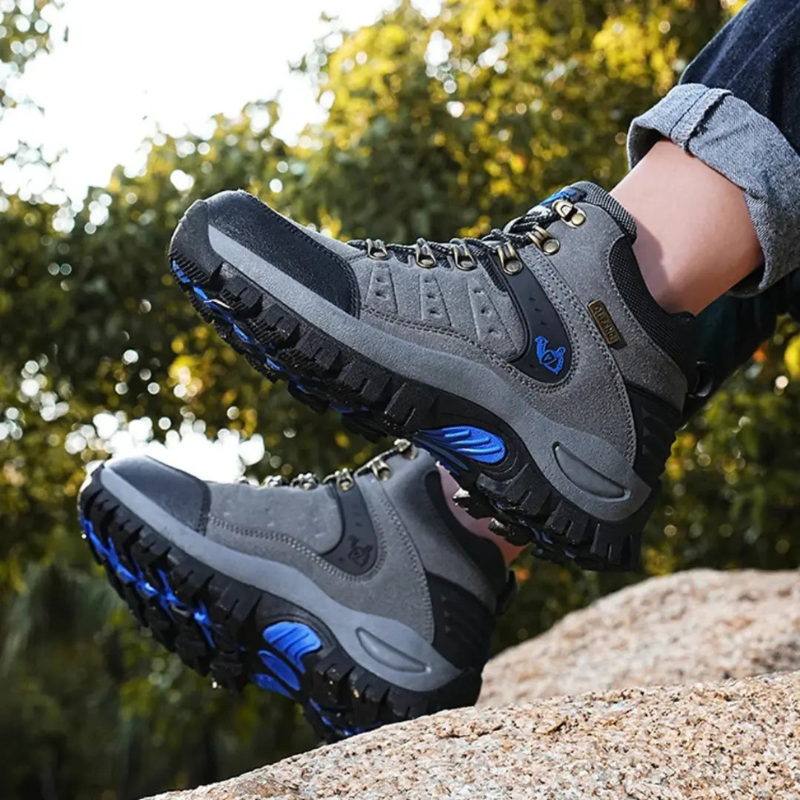 TrailGuard – Leather Waterproof Hiking Boots With Cushioned Support