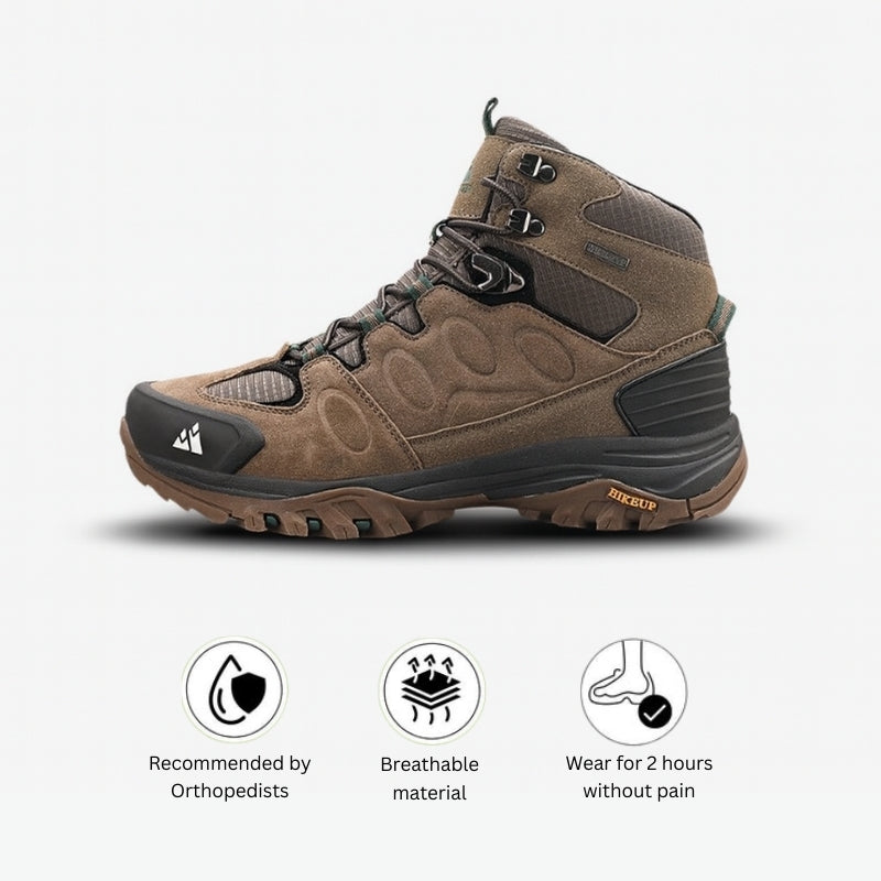 HikeStrong - High-Top Hiking Boots with Warm Outdoor Trekking Support