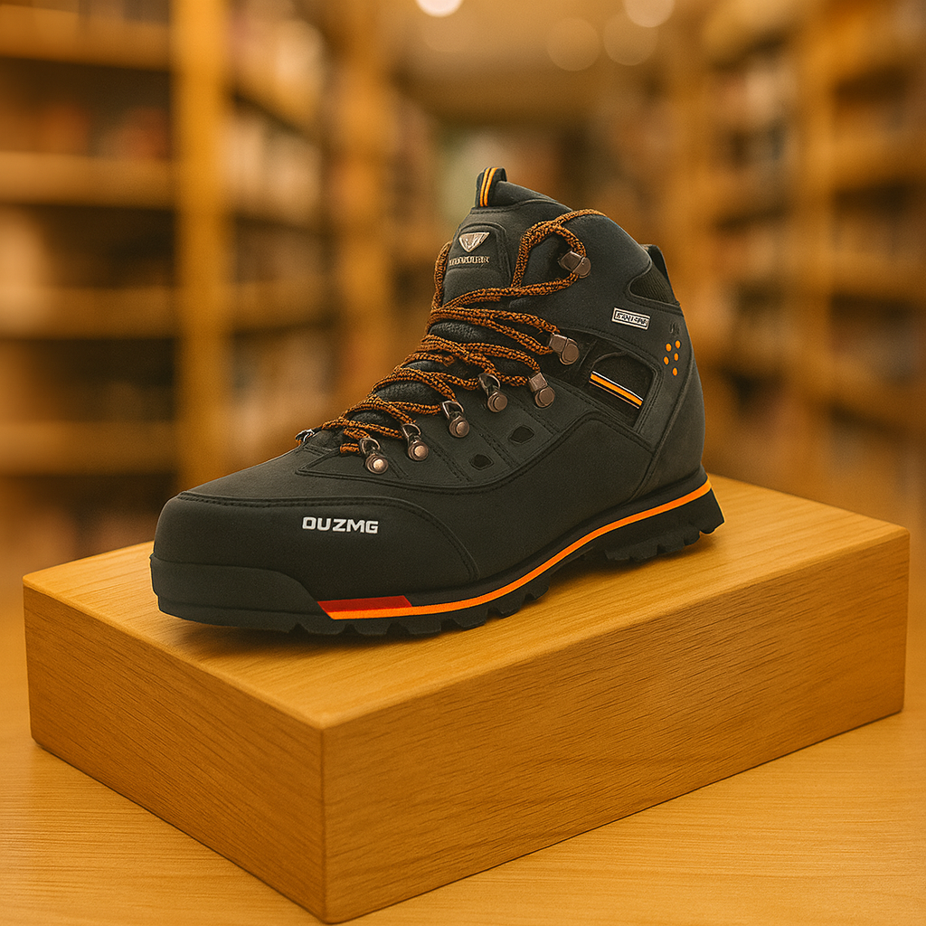 SummitEdge – Leather Water-Resistant Hiking Shoes With Rubber Sole