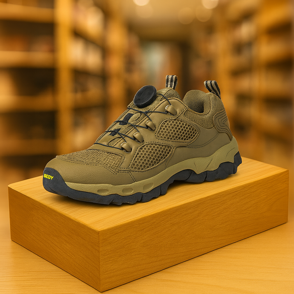 StrideFlex – Ergonomic Outdoor & Hiking Shoe With Twist Closure System