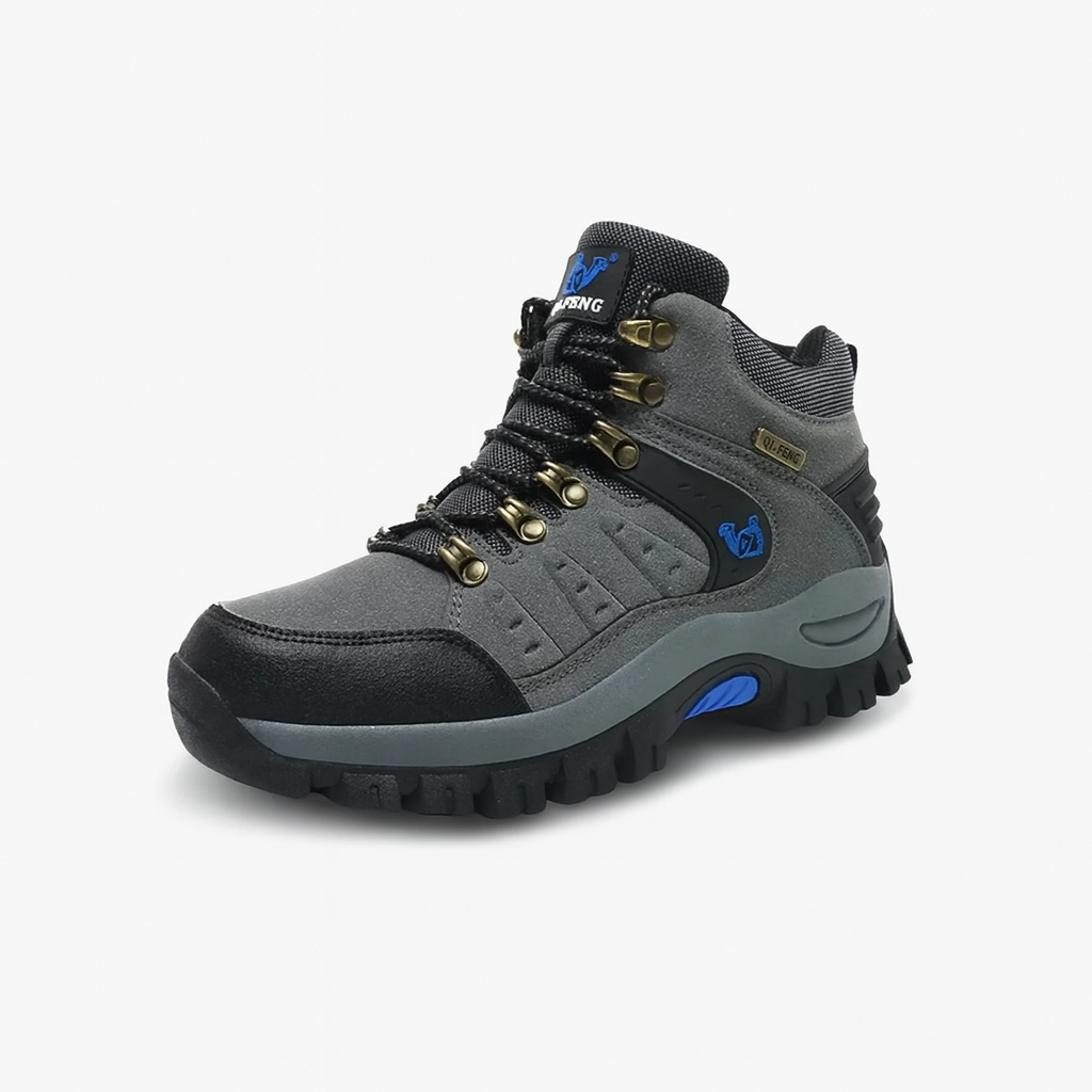 TrailGuard – Leather Waterproof Hiking Boots With Cushioned Support
