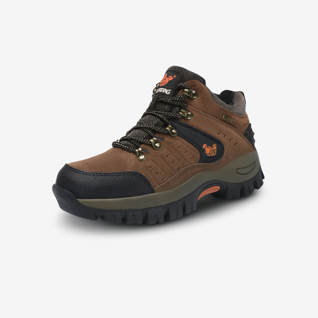 TrailGuard – Leather Waterproof Hiking Boots With Cushioned Support