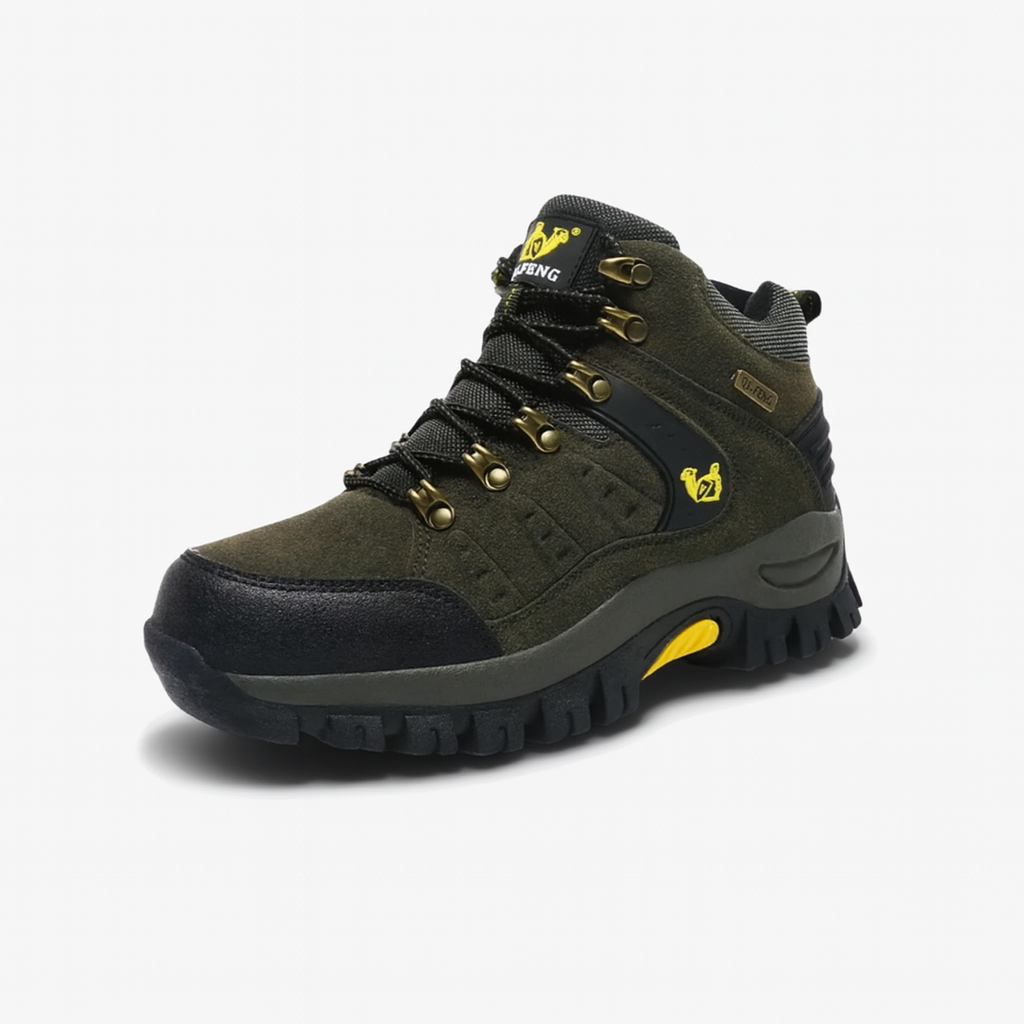 TrailGuard – Leather Waterproof Hiking Boots With Cushioned Support