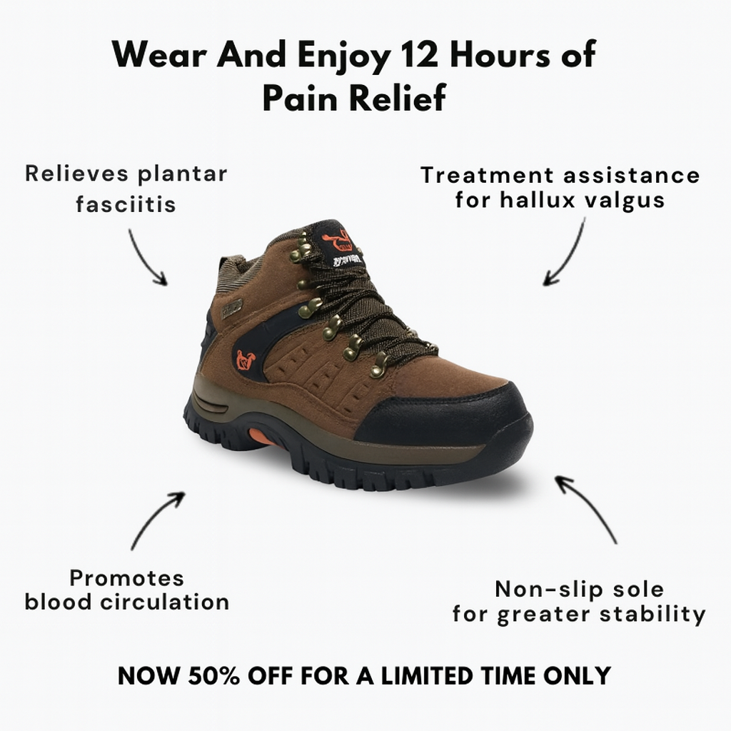 TrailGuard – Leather Waterproof Hiking Boots With Cushioned Support