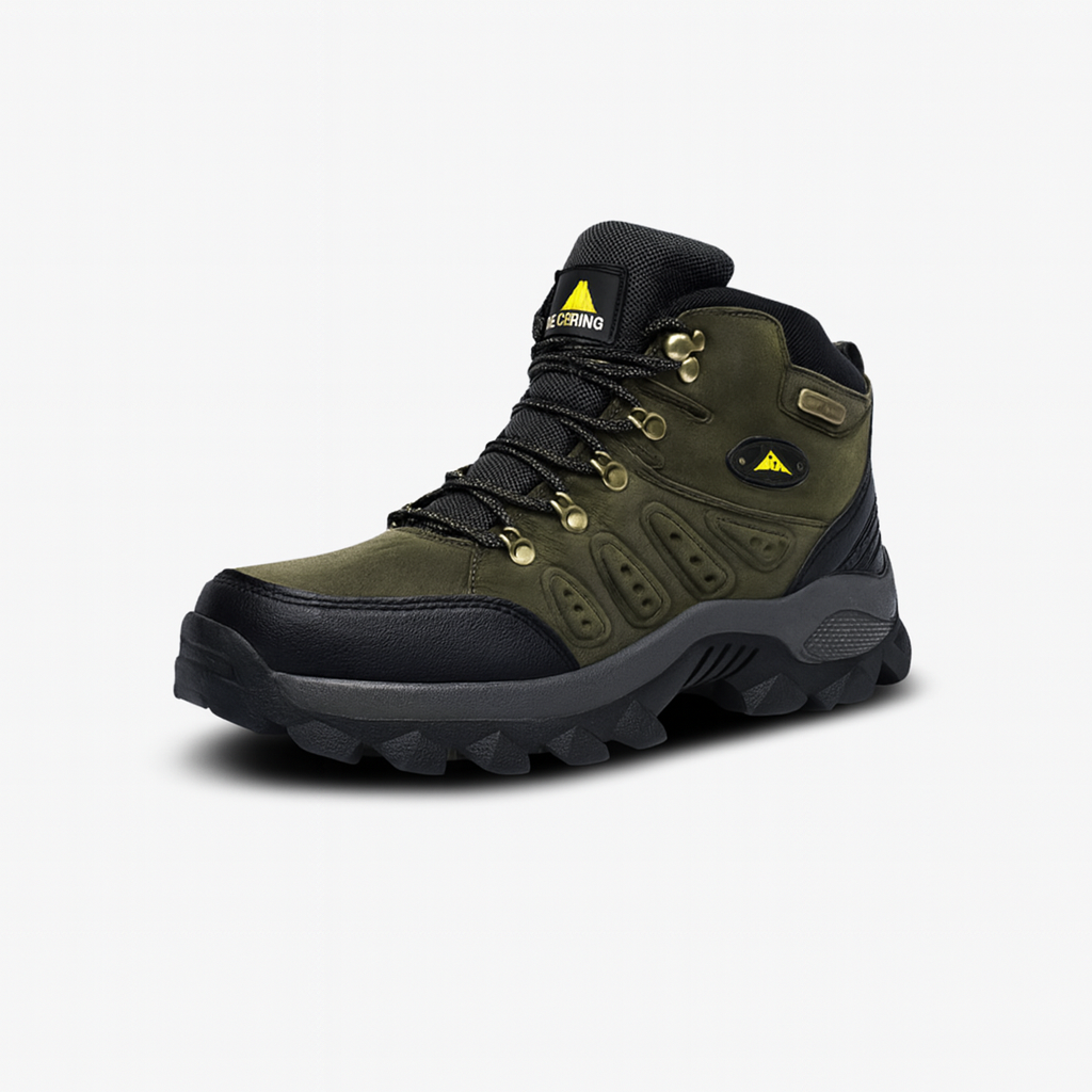 WalkEase – Leather Waterproof Hiking Boots With Cushioned Support