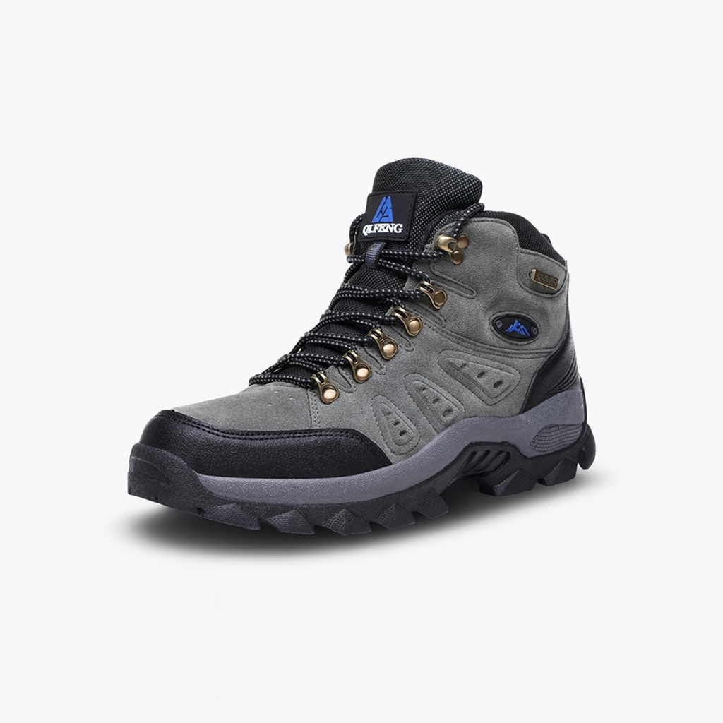 WalkEase – Leather Waterproof Hiking Boots With Cushioned Support