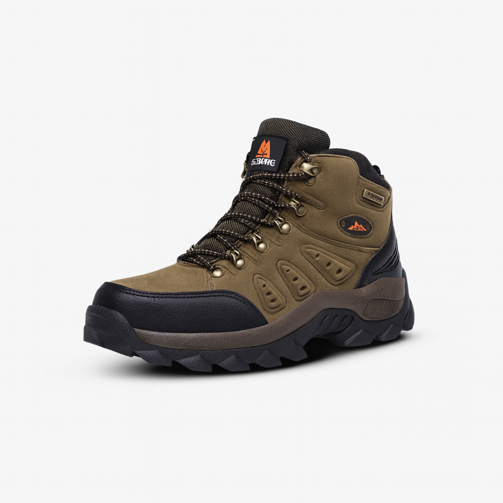 WalkEase – Leather Waterproof Hiking Boots With Cushioned Support