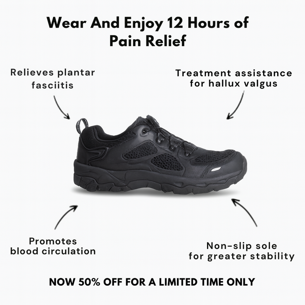StrideFlex – Ergonomic Outdoor & Hiking Shoe With Twist Closure System