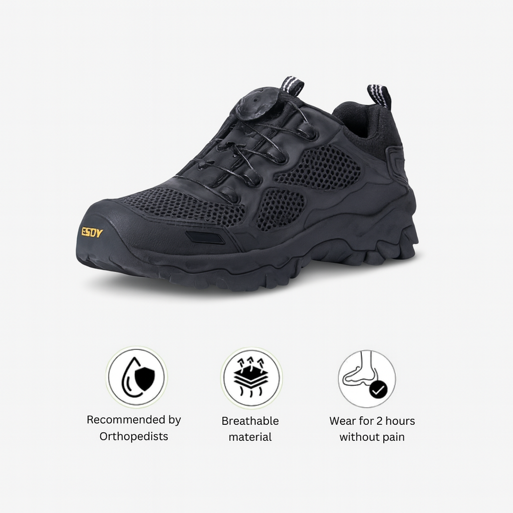 StrideFlex – Ergonomic Outdoor & Hiking Shoe With Twist Closure System