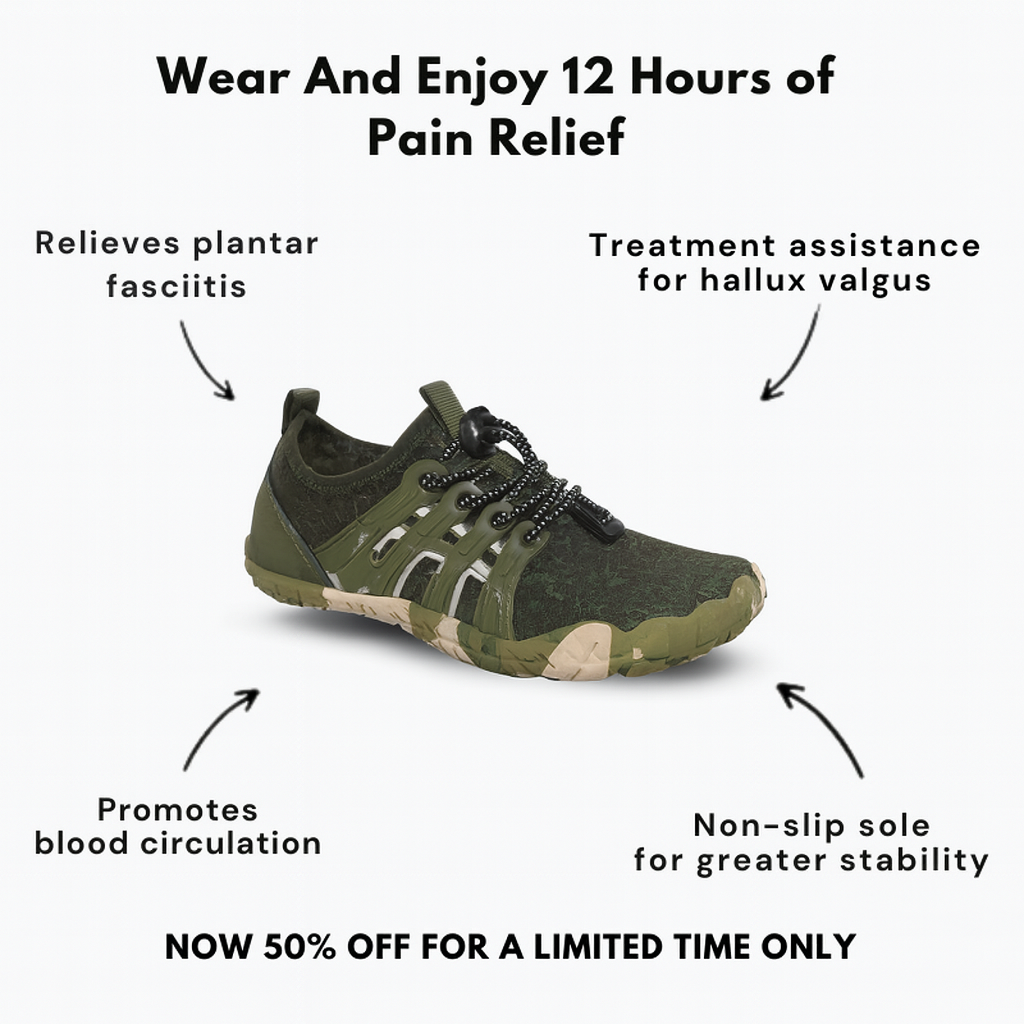 StrideVibe – Orthopedic Pain-Relieving Barefoot Shoes
